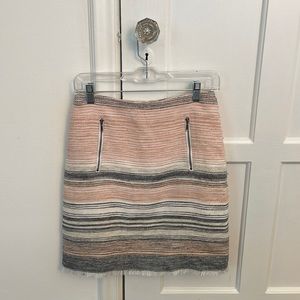 LOFT Pink Tweed Skirt